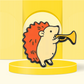 Hedgehog Prickly Players Trio - Enamel Pins (3 Pin Set)