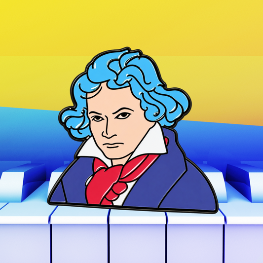 Beethoven Cartoon Classical Musical Enamel Pin