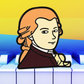 Mozart Cartoon Classical Musical Enamel Pin