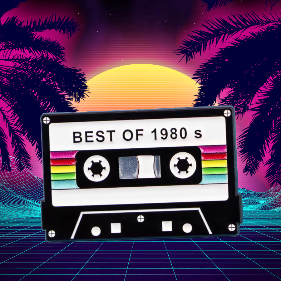 Best of the 1980s Enamel Pin (3.0cmx 2.0cm)