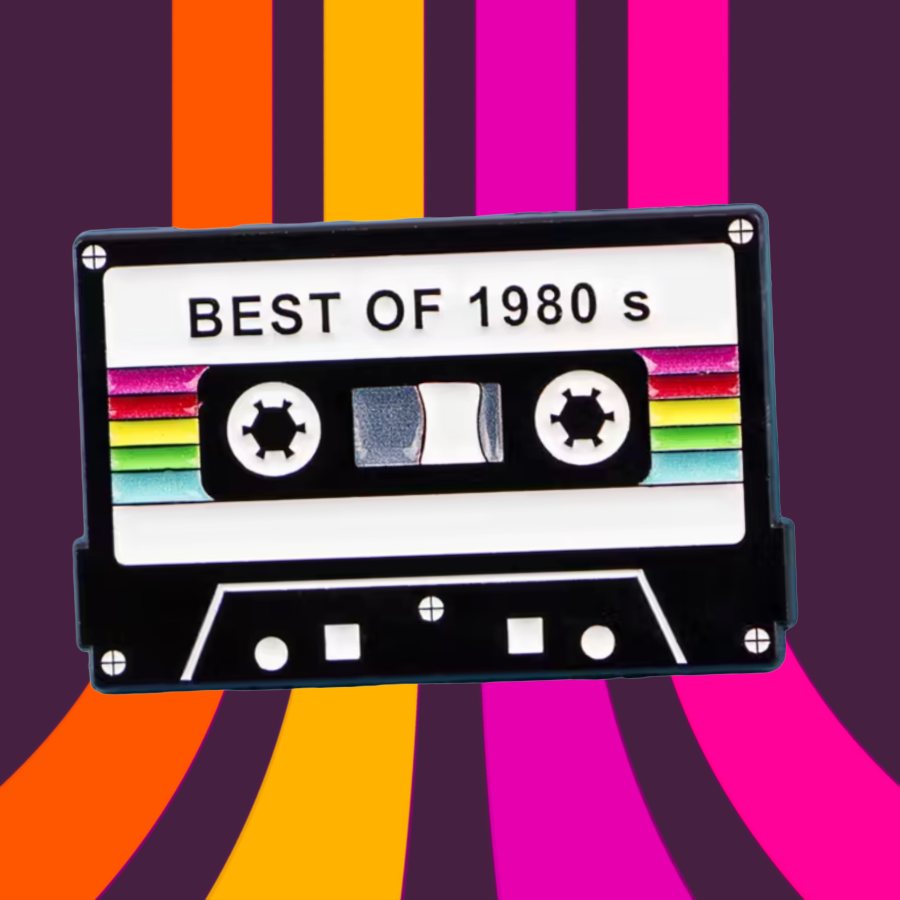 Best of the 1980s Enamel Pin (3.0cmx 2.0cm)