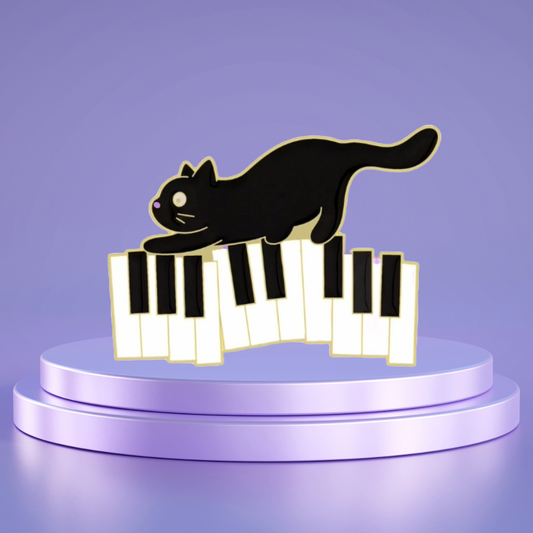 Keys and Kitty - Enamel Badge