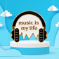 Music Is My Life - Headphones Enamel Pin