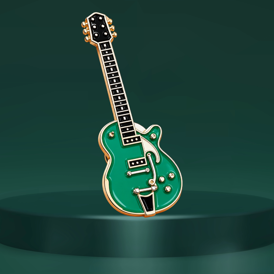 Electric Guitar Enamel Pin Set – 4 Pack
