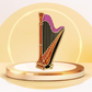 Concert Harp Mini Pin