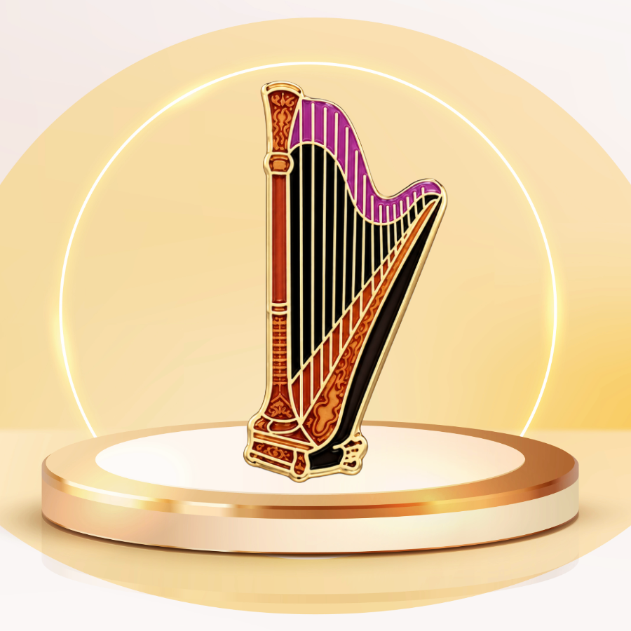 Concert Harp Mini Pin