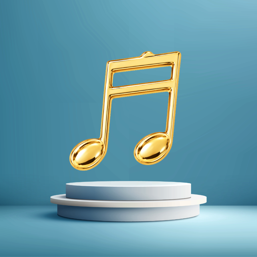 Double Note Mini Pin