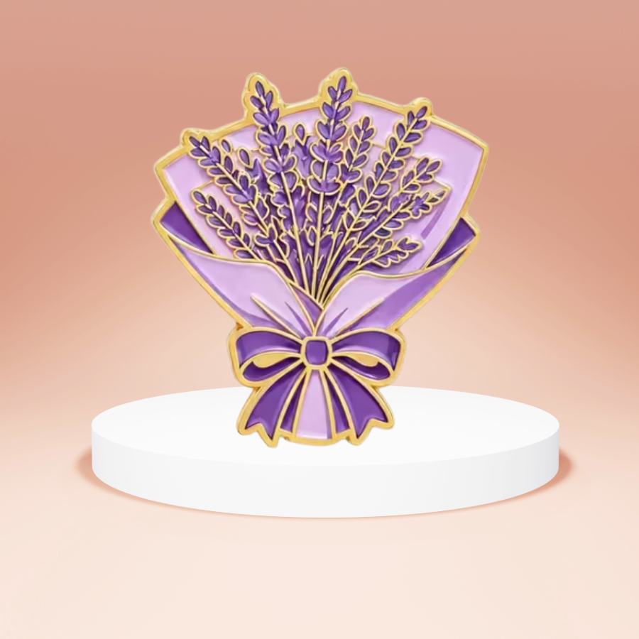Lavender Bouquet Enamel Pin
