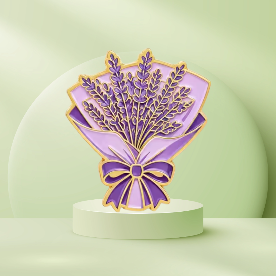 Lavender Bouquet Enamel Pin