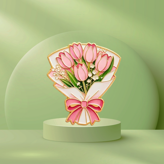 Tulip Bouquet Enamel Pin
