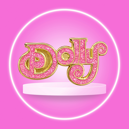Dolly - Pink Sparkle Enamel Pin