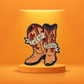 Lets Go Girls - Cowgirl Boots Enamel Pin
