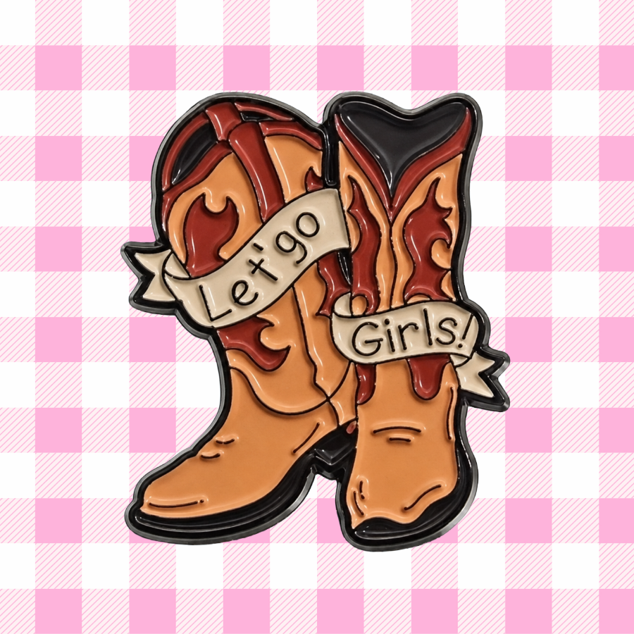 Lets Go Girls - Cowgirl Boots Enamel Pin