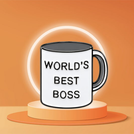 World's Best Boss Mug - Enamel Pin