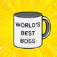 World's Best Boss Mug - Enamel Pin