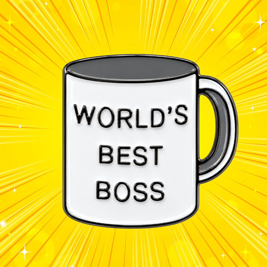 World's Best Boss Mug - Enamel Pin