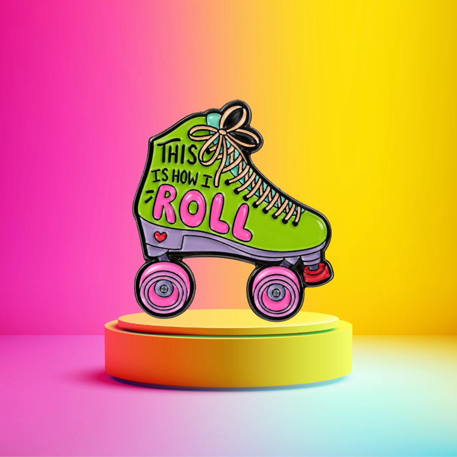 This is How I Roll - Enamel Roller Skate Pin