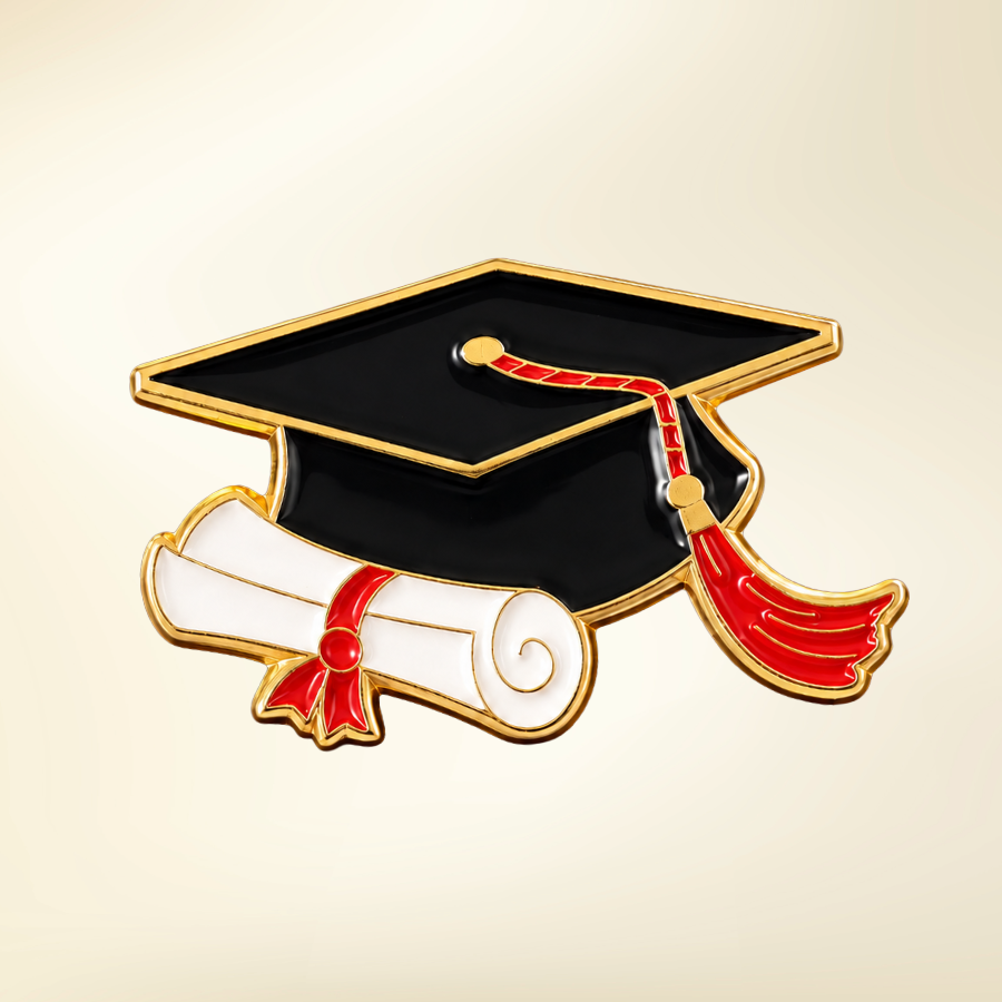 Graduation Cap- Enamel Pin
