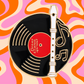 Vinyl Record and Recorder - Enamel Pin