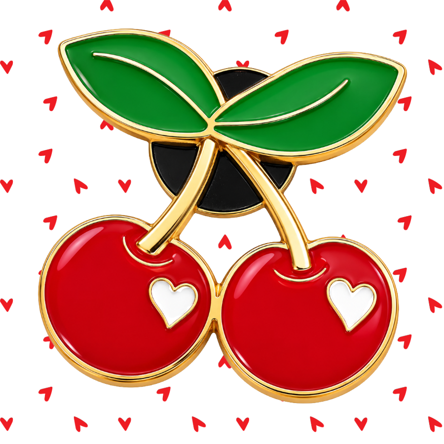 Red Cherries - Enamel Pin