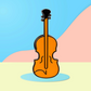 Stylised Violin - Enamel Pin