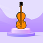 Stylised Violin - Enamel Pin