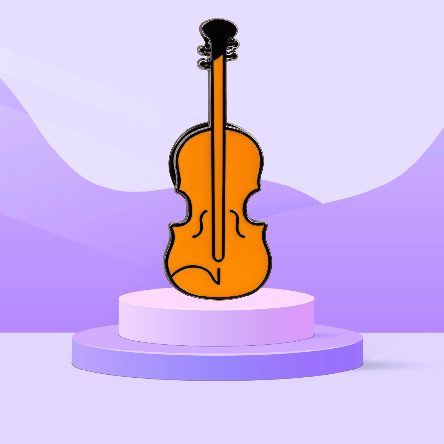Stylised Violin - Enamel Pin