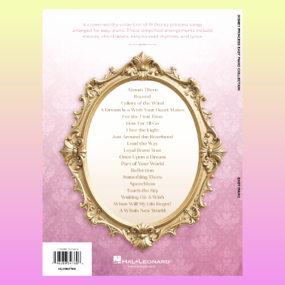 Disney Princess Easy Piano Songbook (New Release)