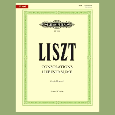 Franz Liszt - Consolations And Liebestraume for Piano Book (Urtext Edition)