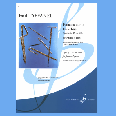 Paul Taffanel - Fantasy On Freischutz Themes Flute/Piano Book