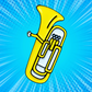 Yellow Tuba Enamel Pin