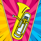 Yellow Tuba Enamel Pin