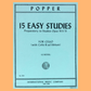 David Popper - 15 Easy Studies Preparatory To Op 73 & 76 Cello Book