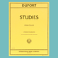 Jean-Louis Duport - 21 Studies Cello Book