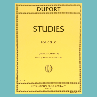 Jean-Louis Duport - 21 Studies Cello Book