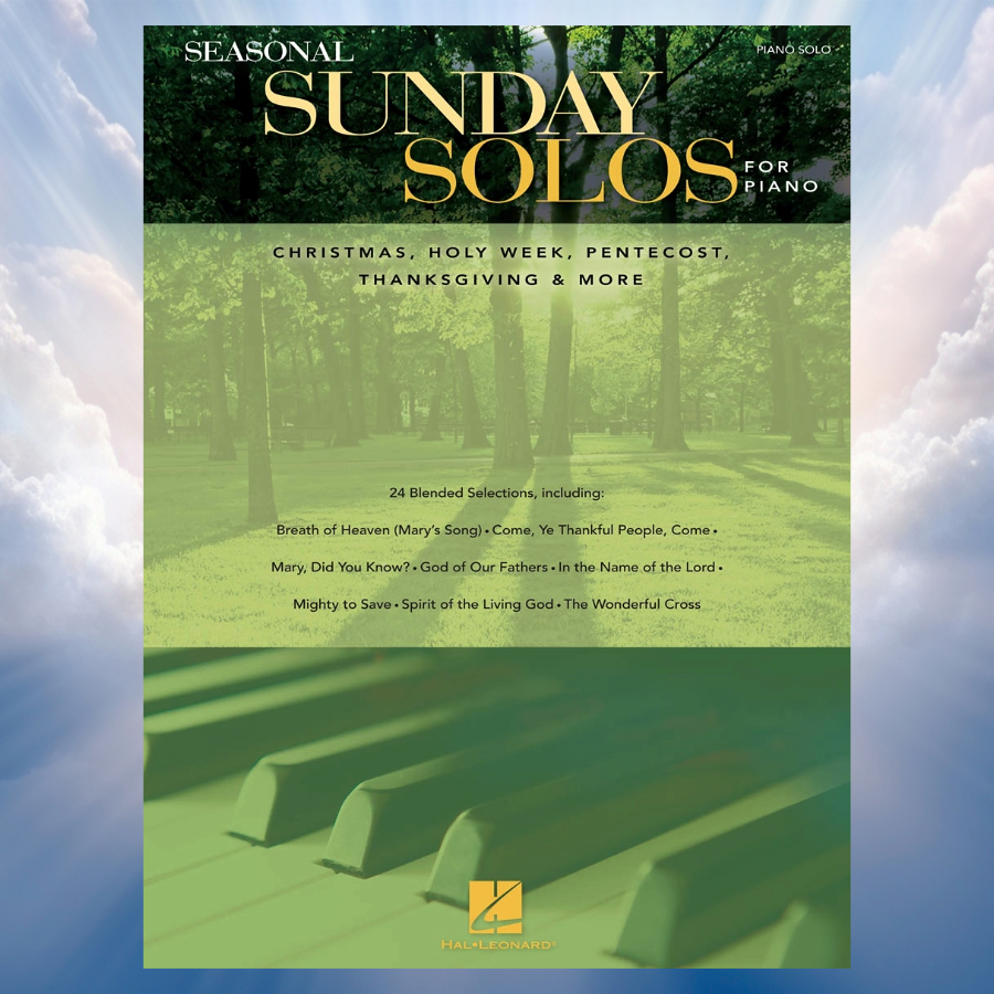 Seasonal Sunday Solos For Piano Book - 24 Selections