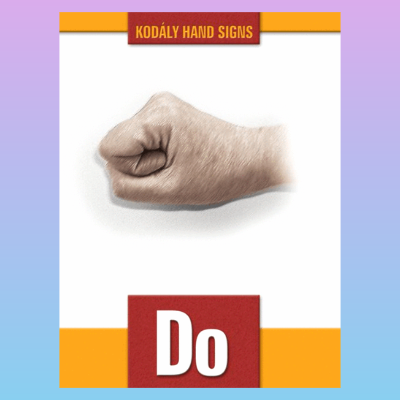 Kodaly Hand Signs - Set Of 8 Posters For the Music Classroom