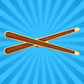 Drumsticks Mini Pin