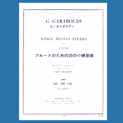 Giuseppe Gariboldi  - 20 Petites Etudes Flute Book
