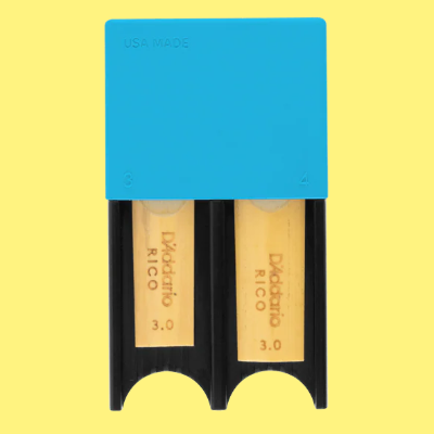 D'Addario Woodwind Reed Guard (Blue) - Clarinet and Alto/Soprano Saxophone