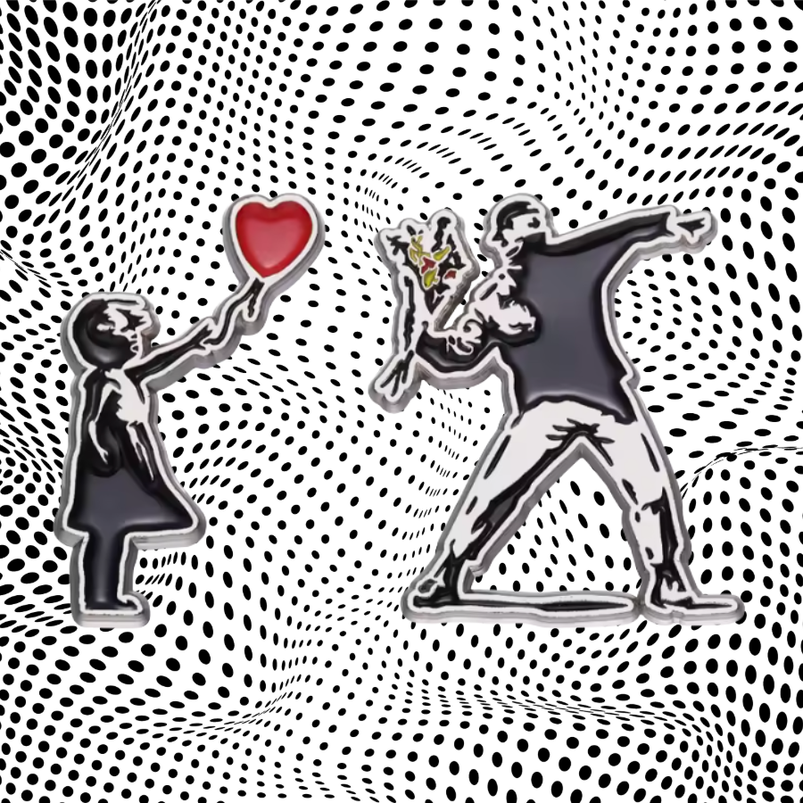 Banksy Enamel Pin Set (2 Piece)
