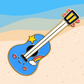 Ukulele Mini Pin (Blue)