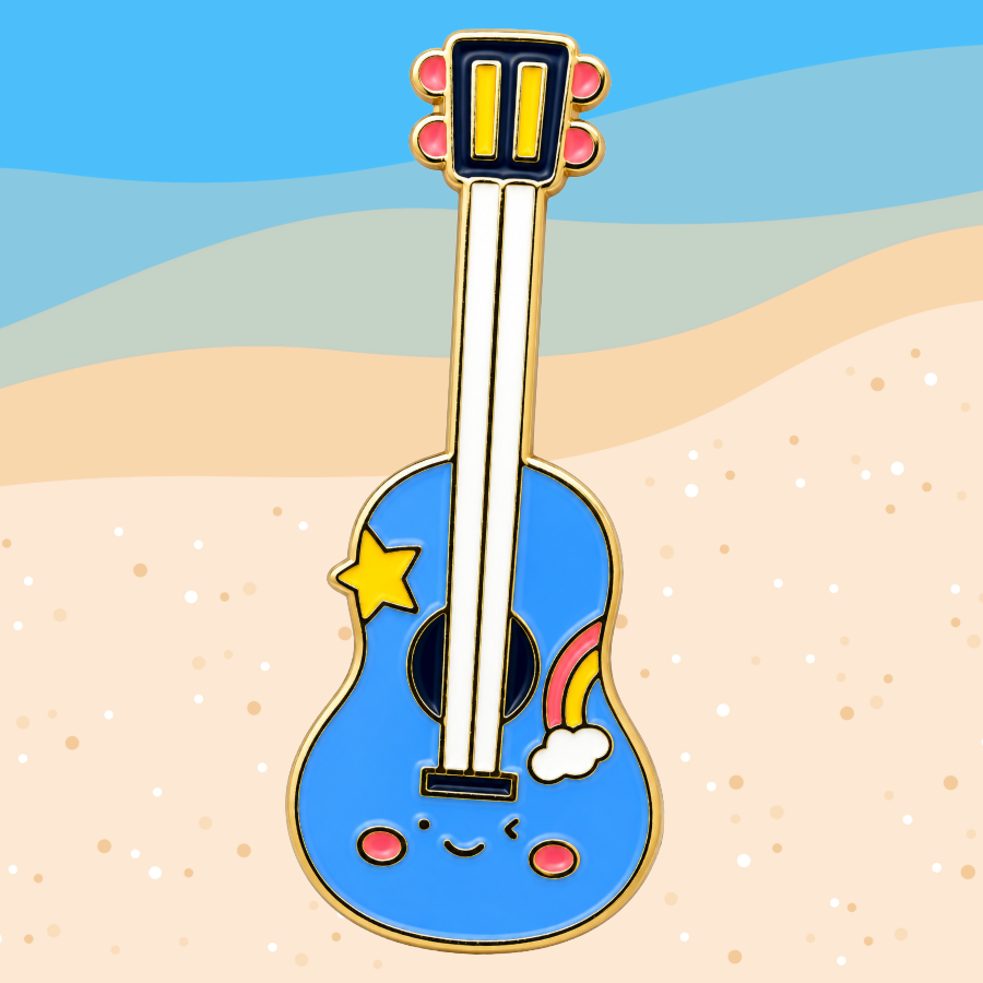 Ukulele Mini Pin (Blue)