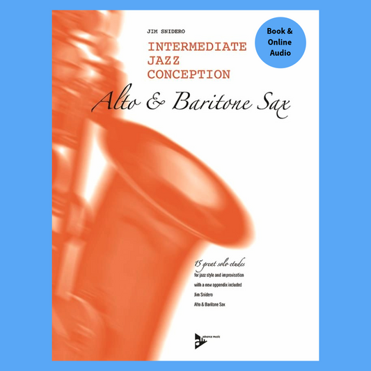 Intermediate Jazz Conception Alto Saxophone Book and Online Audio