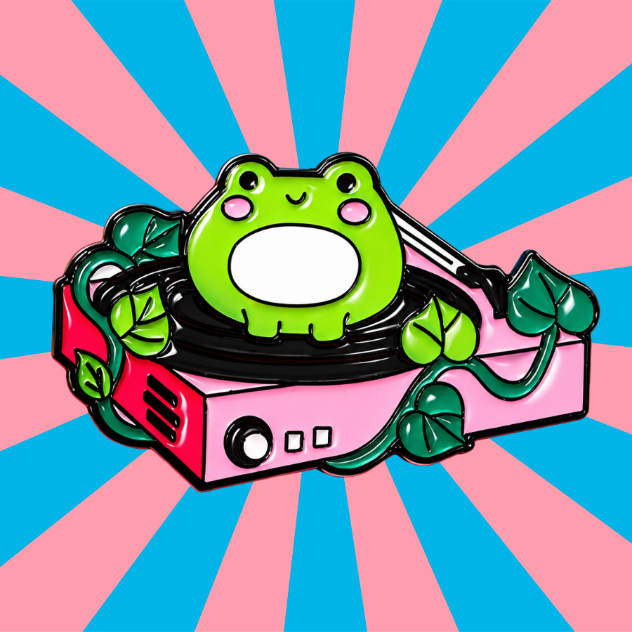 Frogger Vinyl Enamel Pin