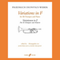 Friedrich Dionysus Weber - Variations in F for Bb Trumpet and Piano Book