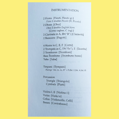 Antonin Dvorak - Symphony No 9 Op 95 Study Orchestral Score Book