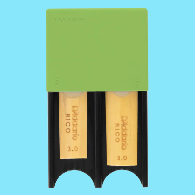 D'Addario Woodwind Reed Guard (Green) - Clarinet and Alto/Soprano Saxophone