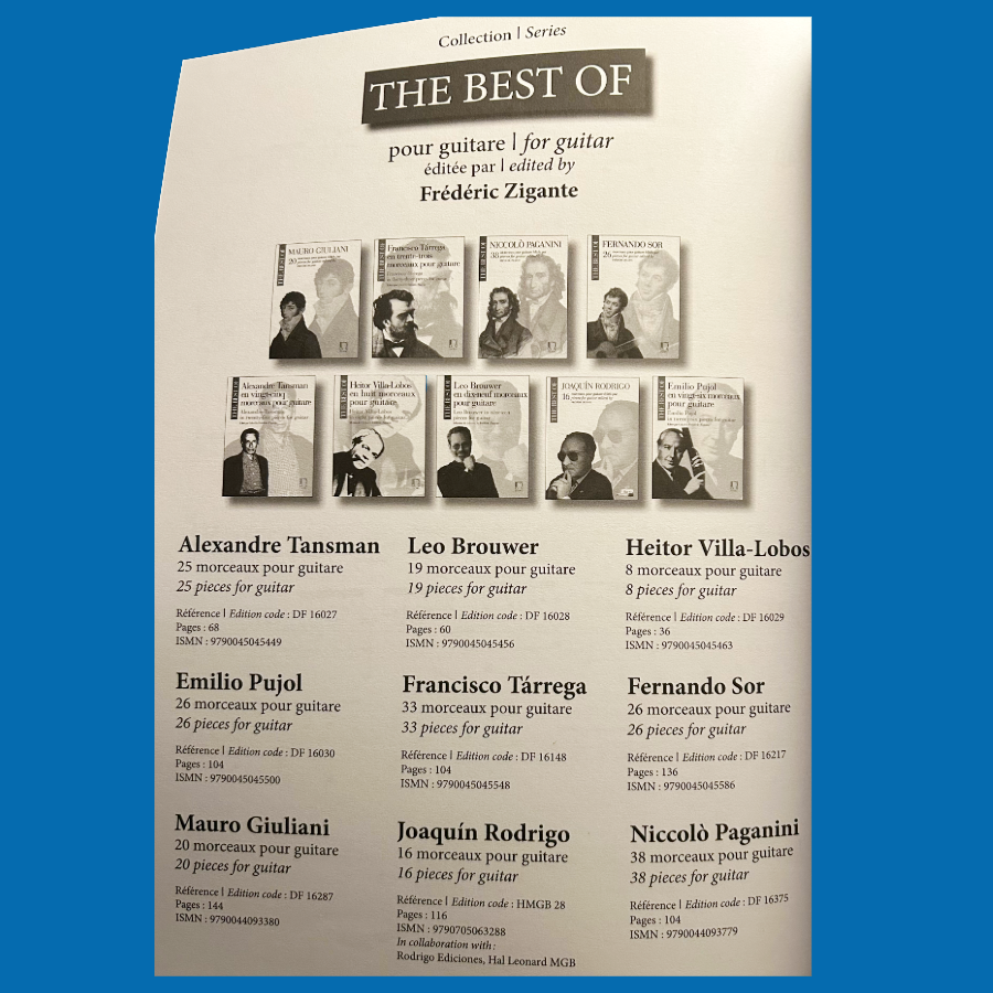 The Best Of Niccolo Paganini Guitar Book - 38 Pieces for Classical Guitar
