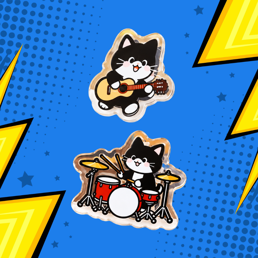 Musical Cats - Sheet Music Clips (Guitar and Drums Set)